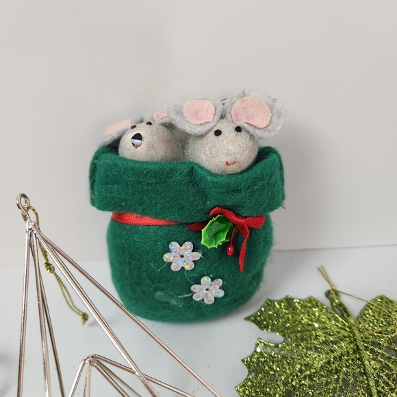 Lot of Christmas Tree Ornaments Some Vintage Turtle Nutcracker Mice - Picture 4 of 8